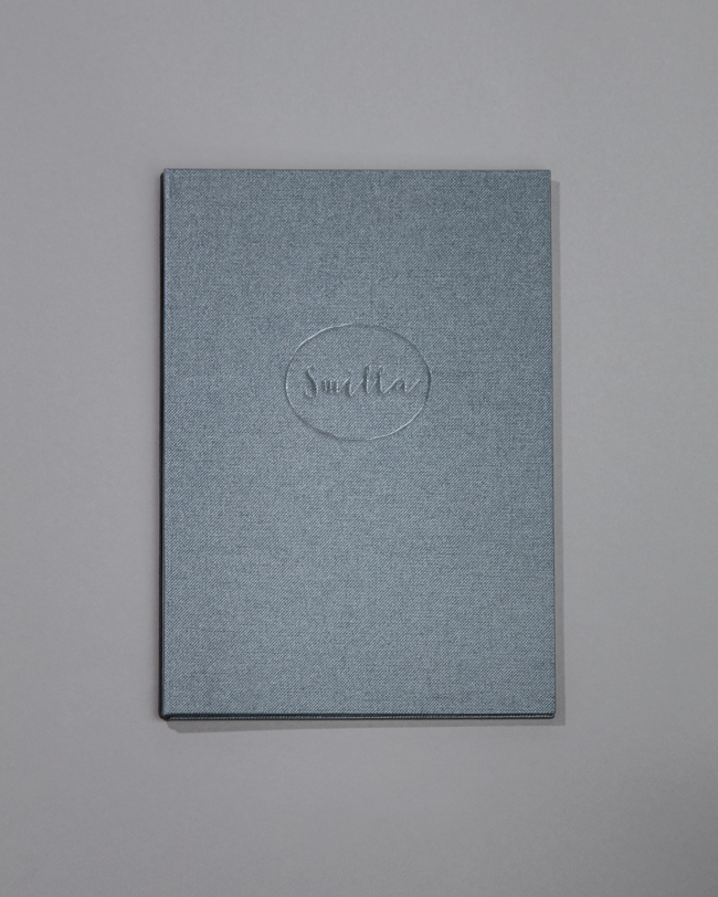 Buchbinderei und Gastronomie Menükarte Smilla